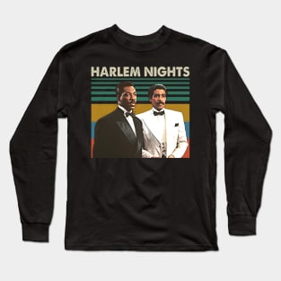 Men Gift Retro Harlem Movie Tribute Design Long Sleeve T-Shirt